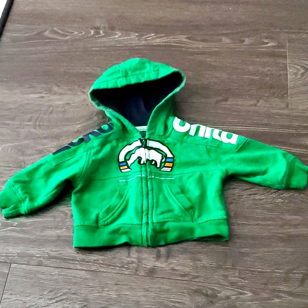 Kids ECKŌ UNLTD. Green Hoodie - 12 months